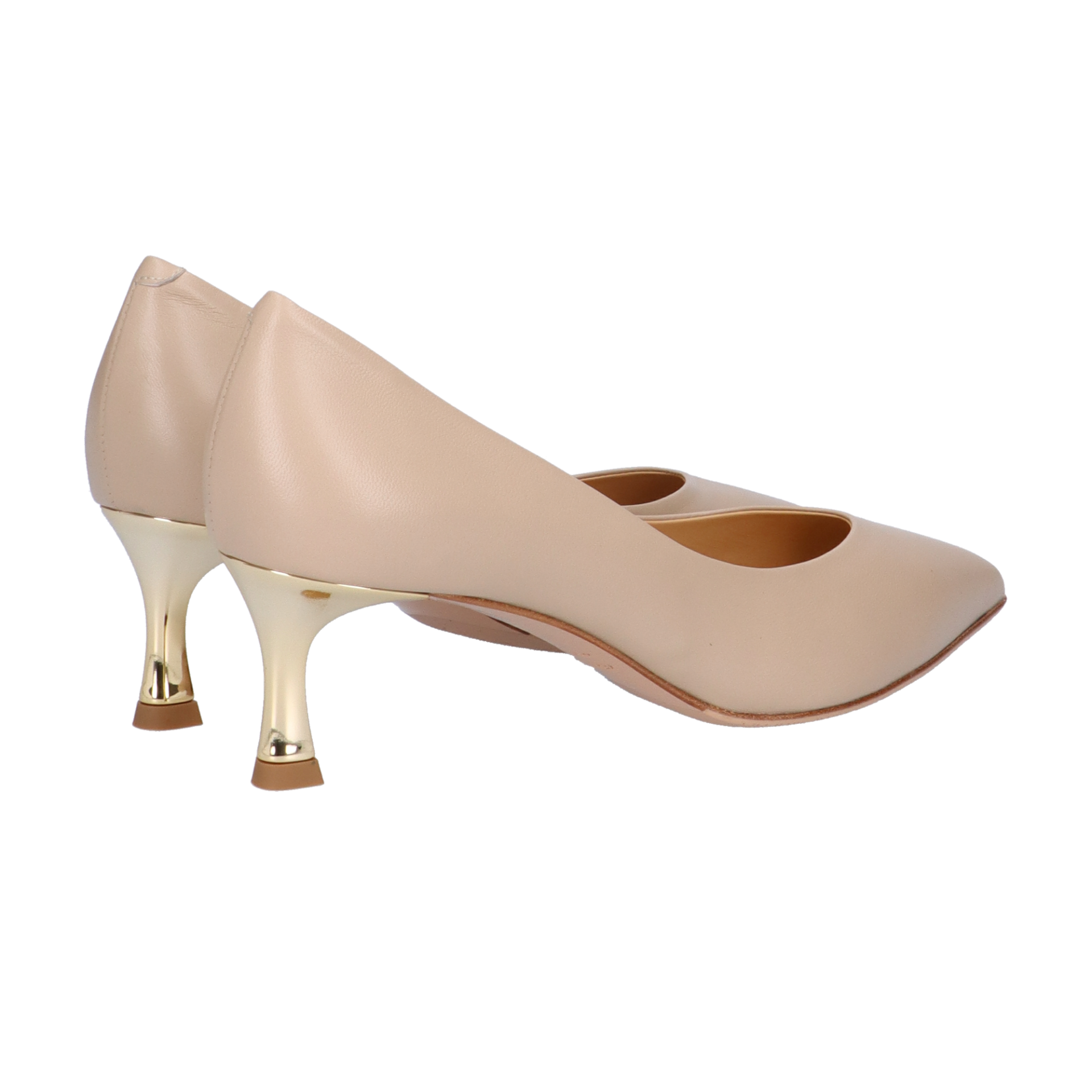 パンプス BEIGE LEATHER PUMPS Elegant Beige Leather Pump - Giovanni Fabiani - Borse e